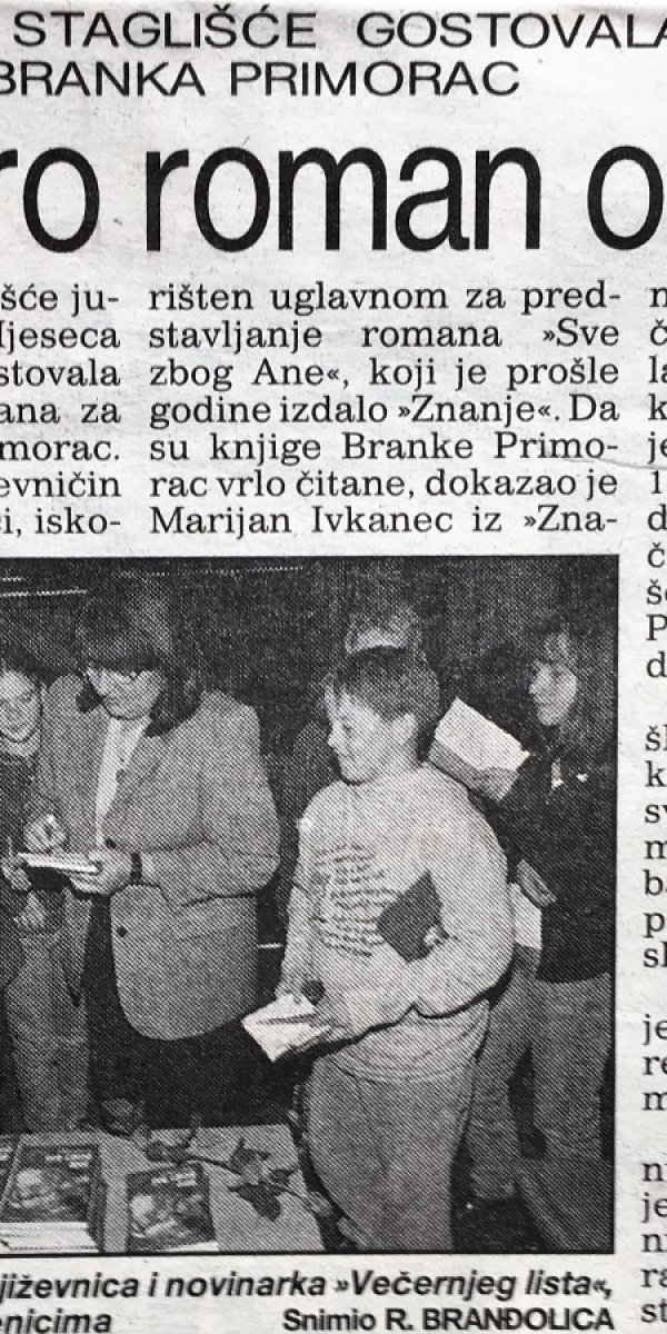 Vešernji list uskoro roman o mačku, 28 listopada 1997